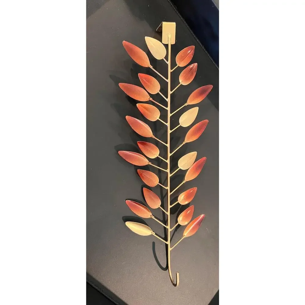 Olive Leaf Wreath Hanger | Multi-Tone Metallic Door Decor - Spring Decor